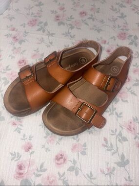 Cat & Jack Brown Buckle Sandals